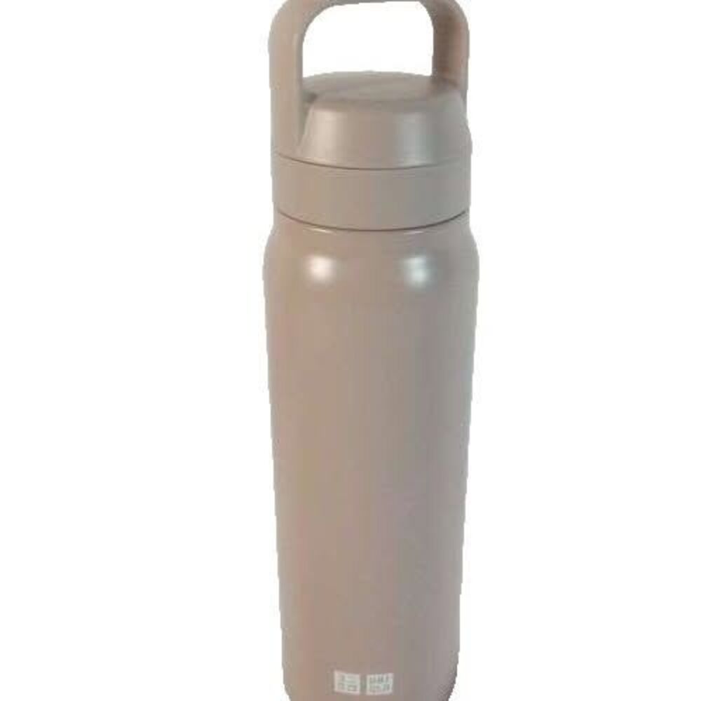 Uniqlo Beige Stainless Steel Water Bottle 16oz – Carbonated Drink Safe Vent Lid - Picture 16 of 16